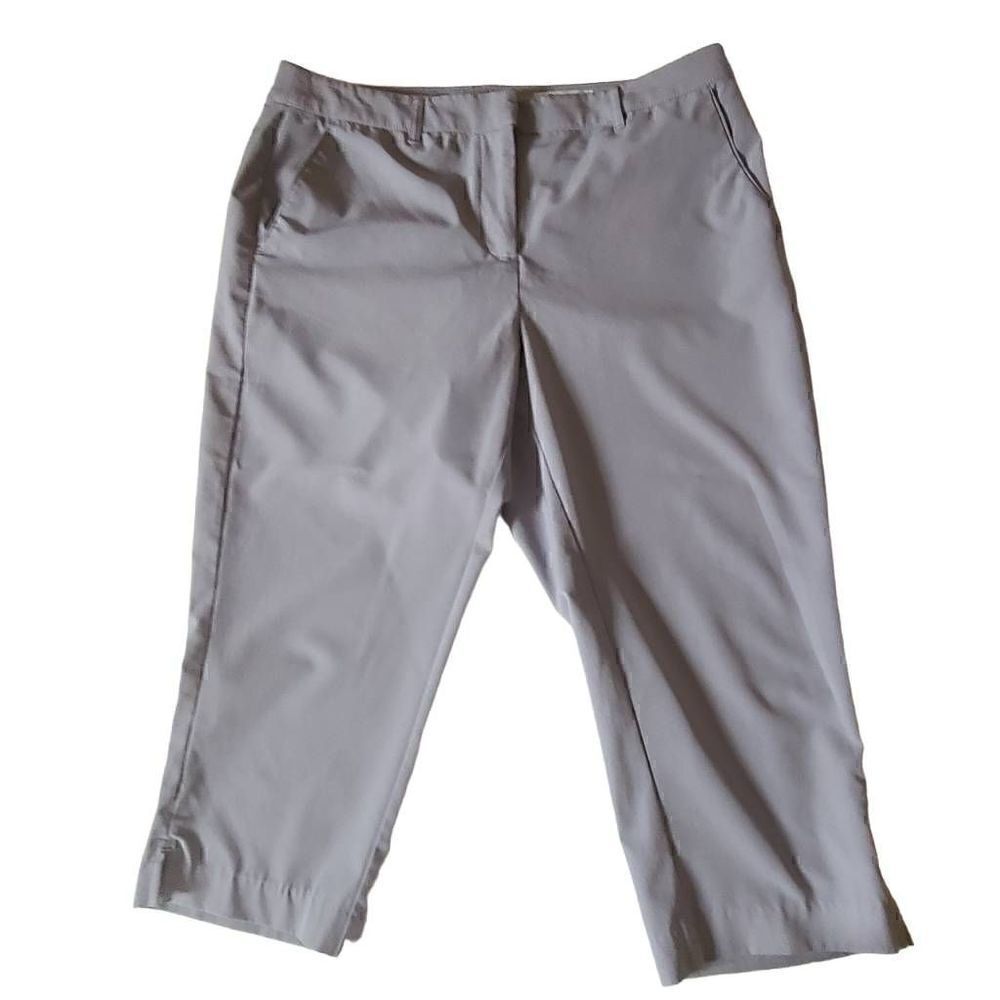 Greg Norman Womens Light Gray Casual Capri Golf Pants Size 6